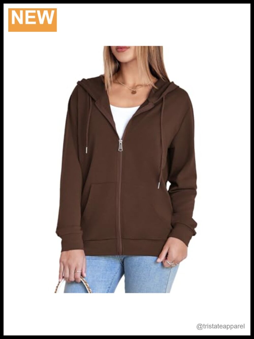 Womens Zip Up Hoodie Lightweight Knit Fleece Oversized Casual Sweatshirt